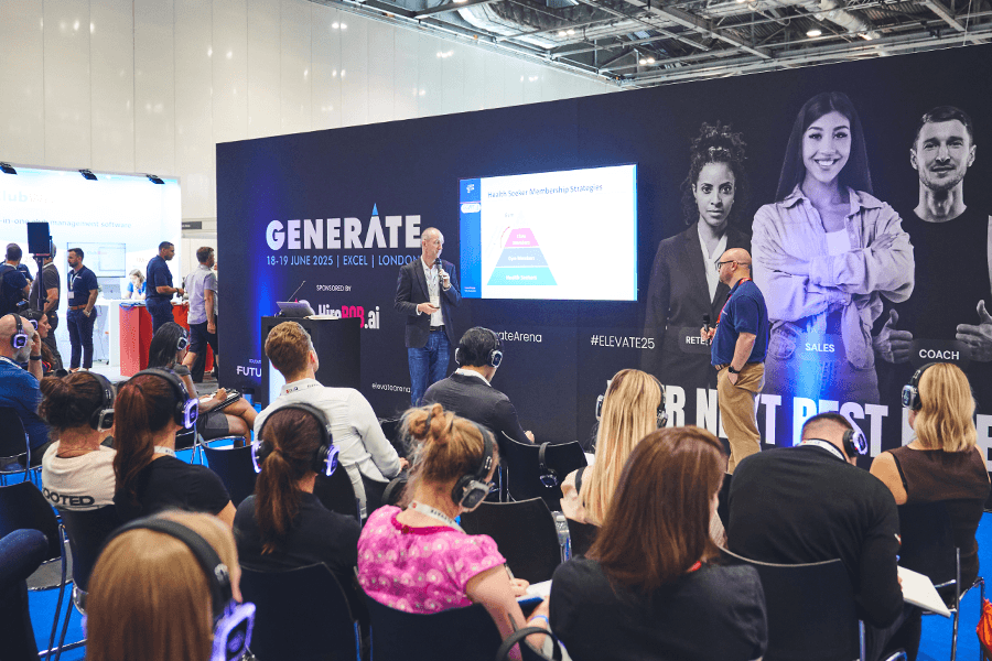 A conference talk in session Elevate London